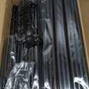 WOWLIVE 9 Tiers Large Shoe Rack Storage Organizer for Closet 50-55 Pairs Shoe Tower Unit Shelf Stackable Shoe Rack with Metal Pipes Plastic Connectors Black (SSS3B9)