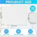 Threlaco 100pcs Disposable Changing Liner 2-ply Baby Changing Station Pad Disposable Changing Pads Diaper Changing Mat Portable Sanitary Liner Refills for Commercial Restrooms