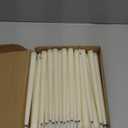 Reginary 36 Pieces Flameless Taper Candles Battery Operated Bulk 11" Plastic Lights LED Candlesticks Window Candles for Birthday Wedding Church Decor Party Supplies(Ivory)