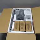 PESRAE Dimmable Industrial Floor Lamp, Farmhouse Floor Lamp Standing Lamp with 3 Elegant Teardrop Cage Heads & Included 3 x 1200LM Edison LED Bulbs, Tall Lamp for Living Room, Bedroom (Matte Black)