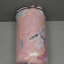 Toddler Nap Mat with Pillow and Blanket, Extra Large Rolled Napping Mats,Slumber Bags for Boys Girls,Kids Sleeping Bag for Daycare, Preschool Travel Camping (Unicorn)