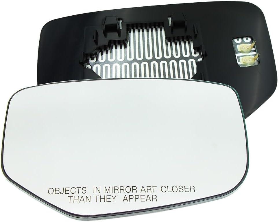 Passenger Right Side Heated Mirror Glass Compatible withHonda Accord 2008-2012