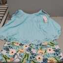 Plus Size Two Piece Swimsuits for Women Tankini Bathing Suits Full Coverage Flowy Swim Dress with Shorts 2026 (XX-Large Plus, Mintgreen Floral)