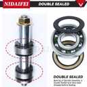 2 x 2 Pack 918-04197B Spindle Assembly with 954-04062 Belt Replace 918-04197A, 618-04197, 918-0427C, 618-0427C, 618-0324A, 618-0427A, 918-0427A, 618-0427D for Cub Cadet RZT 42 Lawn Tractors