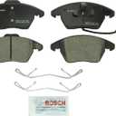 BOSCH BC1107 QuietCast Premium Ceramic Disc Brake Pad Set - Compatible with Select Audi A3, TT; Volkswagen Beetle, CC, Eos, Golf, GTI, Jetta, Passat, Passat CC; Rabbit + More; FRONT