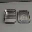 Stainless Steel Bento Box Lunch and Snack Container for Kids and Adults, 2 Sections