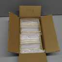 Floroom 6 Pack 5x7 Inch Clear Acrylic Sign Holders, Double-Sided Gold Display Stand Picture Frames for Table Numbers, Menus, Flyers, Weddings, and Offices