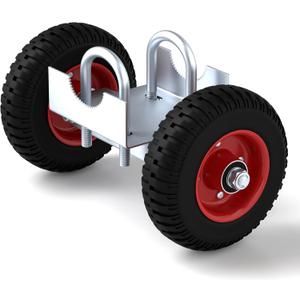 6 Inch Rolling Fence Gate Wheel Rubber Sliding Gate Carrier Wheel for Chain Link Gate or Wooden Gate Metal Tube Gates Driveway Gates (Missing 2 U Bolts