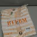 BTFBM Casual Women Spring Dresses 2025 Sleeveless Striped Midi Button Down Dress Ribbed Knit Cardigan Cover Up Dress(Striped Khaki White, Small)