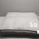 Happy Hounds Milo Square Tufted Pillow Dog Bed, Cement, Small (24" x 24"), 24.0" L x 24.0" W x 5.0" Th (24 Inch x 24 Inch (Pack of 1))