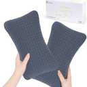 vocheer 11x7in Mini Travel Pillow, Small Pillows for Sleeping, Tiny Pillows for Neck, Wrist, Lumbar and Knee, Pets Pillow, Cotton, Cover Removable, Machine Washable (Navy Blue-2PC)
