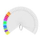 2 x Transparent Nail Display Sticks, Nail Sample Sticks, Fan Shape Nail Art Tips Clear Fan-shaped Display for Nail Art Polish Practice(100Pcs)