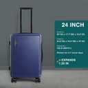 TRAVELARIM Luggage Sets 3 Piece, 24 Inch Suitcase and 28 Inch Luggage with Spinner Wheels, Durable Hard Shell Suitcase Set, Expandable Travel Suitcases with Wheels, Navy