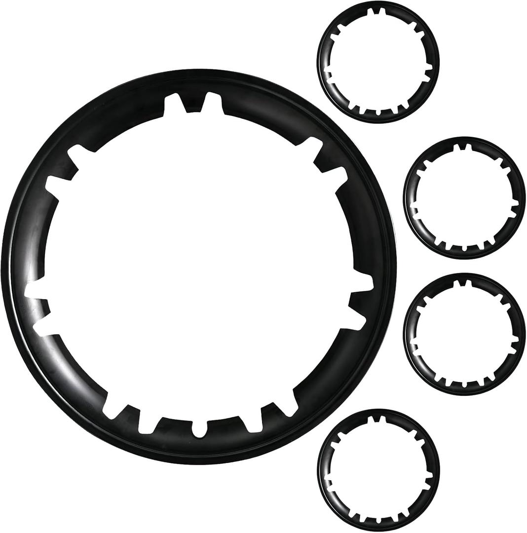 Model Y Rim Protector Wheel Rims Protection for Tesla Wheels Protectors 4PCS 19 inch Rims Cover ABS Hubcaps Covers Protections Parts Accessories (Black)
