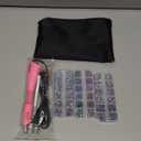 Worthofbest Hotfix Rhinestone Setter, Hot Fix Applicator Tool Bedazzler Kit with rhinestones, Kit, Hot Fixed Wand for Clothes Clothing Fabric Crafts, 5000 Pcs, AB Crystal, Clear, 3 Gems Sizes, Tips