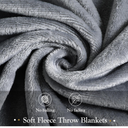 Peryiter 4 Pcs Fleece Throw Blanket Bulk 50'' x 60'' Cozy Throw Blankets for Homeless Women Men Sofa Plush Soft and Breathable Lightweight Blankets for Couch Bed Office Homes (Dark)