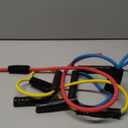 RENRANRING Figure 8 Fitness Resistance Bands with Handles - Exercise Tube Band Set of 3 for Arm and Shoulder Stretch, Rope 8 Word Elastic for Women and Men (Yellow, Blue, Red)