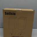 Soilsiu Bedside Table Lamps Set of 2 - Touch Nightstand Lamp for Bedroom with USB C+A Charging Ports & AC Outlets, 3-Way Dimmable Desk Lamp Flaxen Fabric Shade for Living Room Office(Bulb Included)