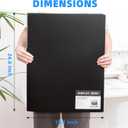Large 18"x24" Art Portfolio Heavy Duty Binder with Plastic Sleeves, Portfolio Folder with 30 Clear Sheet Protectors, Display 60 Pages, Poster Binder (large18x24)