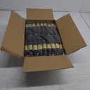 60 Pack Pre Rolled Gold Plastic Silverware Set,Wrapped Plastic Cutlery Set with Napkin Include 60 Forks,60 Spoons,60 Knives and 60 Black Napkins for Party, Wedding,Christmas