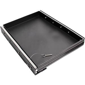 Heavy Duty Steel Sliding Battery Tray,Generator Slide Out Tray for RV, Universal RV Storage Rack for Tools and Outdoor Gear (14"x24"x2.7")