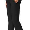 Women's Maternity Leggings Over The Belly Pregnancy with Pockets Yoga Pants Active Wear Tights Pants Workout (XXL)