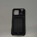 SSLOTSCASE for iPhone 16 Pro Max Case with 2X Screen Protector, Card Holder & Kickstand & Slide Camera Lens Cover, Silicone Edge Rugged Heavy Duty Phone Case Cover for iPhone 16 Pro Max 6.9'', Black