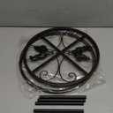 1 PCS Metal Stand for Chicken Feeder Waterer Heavy Duty Chicken Water Feeder Stand Holder  Rustproof Iron Chicken Waterer Buckets Stand Round Support Rack for Coop Poultry Indoor Outdoor