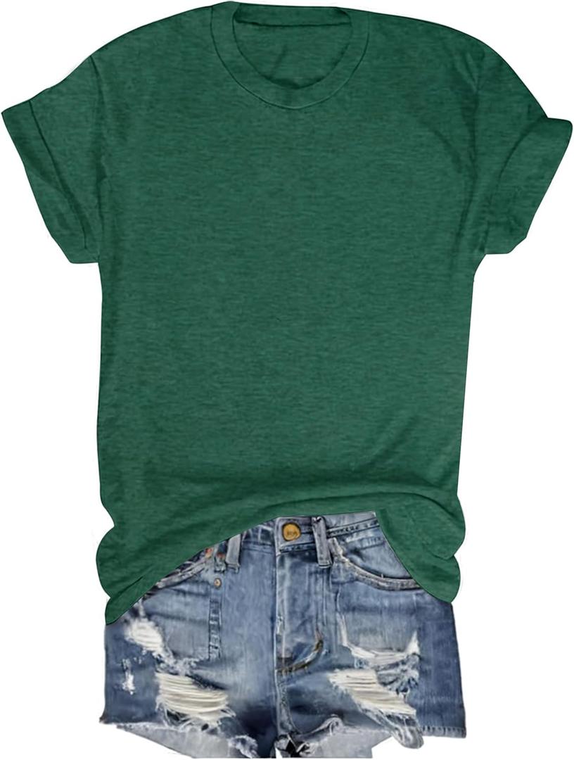 Shirt for Women Novelty T-Shirts Costume Tops (Green, Small)