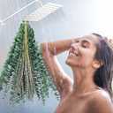 115 PCS Mixed Dried Eucalyptus Stems with Lavender Flowers Bundle for Shower, 17'' Natural Eucalyptus Leaves Branches Hanging Shower Plant for SPA Home Fragrance Bathroom Table Vase Decor