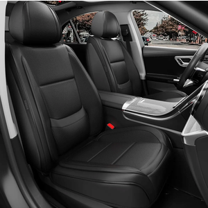 Chifengzun Custom Nappa Leather Front Car Seat Covers fit for Dodge Ram 1500 2500 3500 2002-2024 Truck Accessories Automotive Seat Covers 2 PCS Interior seat Protective Cover (Black)