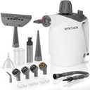 TICYACK Handheld Steam Cleaner, Steam Cleaner with 16 PCS Accessory & Safety Lock, 500ML Large Capacity Natural Surface Steam for Cleaning, Multipurpose Steamer for Home, Car, Bathroom, Grease (White)