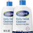 Cetaphil Face Wash, Daily Facial Cleanser for Sensitive, Combination to Oily Skin, NEW 16 oz 2 Pack, Gentle Foaming, Soap Free, Hypoallergenic