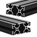 4080 T Slot Aluminum Extrusion for 3D Printer Parts and CNC DIY Black 1500mmX2