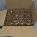 UMEIED Stemless Wine Glasses Set of 10, 14Oz Clear Red White Wine Glass for Home Party Wedding Anniversary