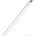 Stylus Pen for iPad 2018-2025, Fast Charging Magnetic Pencil (1st Generation) with Tilt Sensitivity & Palm Rejection for iPad Air 3/4/5/M2/M3, iPad mini 5/6, iPad 6/7/8/9/10/11, iPad Pro 11"/12.9"/M4 (Cool White)