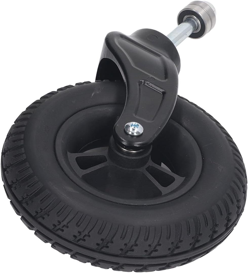 Wheelchair Wheel, 7 Inch Caster Universal PU Hub PVC Wheel Wheelchair Front Wheel Replacement 120KG Load Capacity No Noise, Non Slip