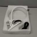 10X Magnifying Clip on Makeup Mirror Gooseneck, 6.5" Vanity Mirror with Light, 2000mAh USB Recharge 360° Rotating,Clip On Gooseneck Magnifying Vanity Mirror with Light,Travel Makeup Mirror (White 10X)