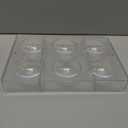 Large Half Ball Chocolate Mold Ball Polycarbonate Mould Chocolate Semi Sphere Mold Tray (Large 2.5inch)