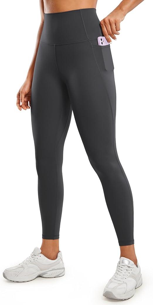 CRZ YOGA Butterluxe Workout Leggings Pockets 25'' - High Waisted Gym Womens Yoga Pants Buttery Soft Larg