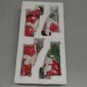 4 Pack Christmas Stocking Holders for Mantle, Gnome Stocking Hangers for Mantel, Christmas Stockings Hooks