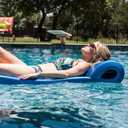 TRC Recreation Ultra Sunsation 2.5 Thick Vinyl Coated Foam Swimming Pool Float Mat Adult Lounger with Built-in Roll Pillow