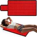 LITDUCK Body Red Light Therapy Mat, Eligible Red Light Therapy Blanket, 2in1 LEDs (660nm & 850nm), Premium Leather, Adjustable Timer & Intensity 36.3" x 15.8" (325 leds)
