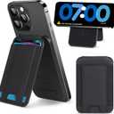 for Magsafe Wallet, 180 Adjustable Phone Grip & Card Holder, Strongest Magnetic Wallet for iPhone 17/16/15/14/13/12 Series, Holds 6+ Cards, Hidden Slot, RFID Blocking with Adjustable Stand