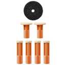 PMD Personal Microderm Replacement Discs - Includes 6 Discs and 1 Filter - For Use With Classic, Plus, Pro, Man, and Elite (Orange - Coarse)