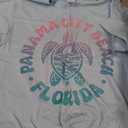 PANAMA CITY BEACH Florida Vacation Trip Retro Vintage Sunset T-Shirt (Blue, M)