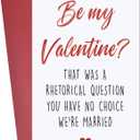 4 x Ithmahco Hilarious Valentines Day Card for Husband, Funny Valentines Day Card for Him Men, Humorous Valentines Day Card from Wife Girlfriend Female