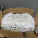 JOLLYVOGUE King Size Comforter Set, White Seersucker 3 Pieces Comforters King Size, Lightweight & Fluffy Bedding Sets King for All Season with 1 Ruffle Comforter and 2 Ruffle Pillowshams