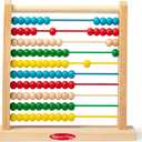 Melissa & Doug Abacus Classic Wooden Toy with 100 Beads - Preschool Learning Activities and Math Games for Kids, Homeschool Essentials for Ages 3+