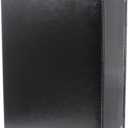 Diploma Cover A4 Black Leather Certificate Holder-Document Holder A4 Size Menu Cover